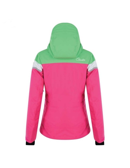 Neu Women's Ski Jacket Dare 2B Premiss Cyber Pink Green Größe XXS