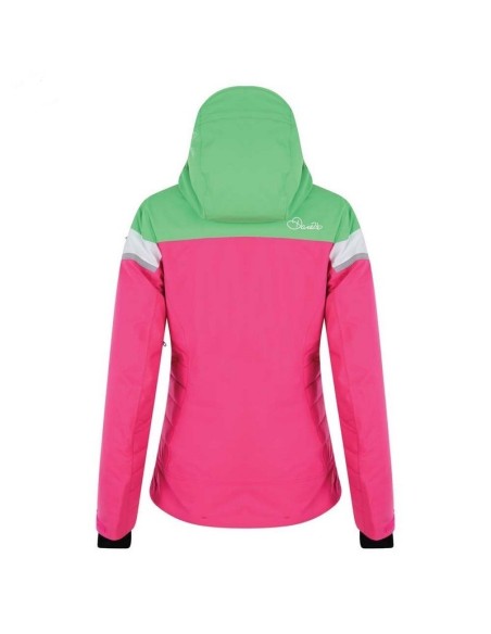 Neu Women's Ski Jacket Dare 2B Premiss Cyber Pink Green Größe XXS