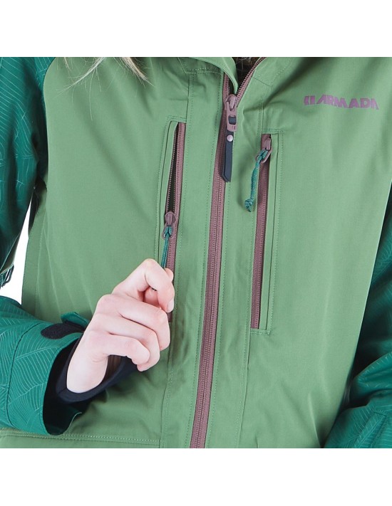 Damen Skijacke Neu Armada Stadium Sage Größe S