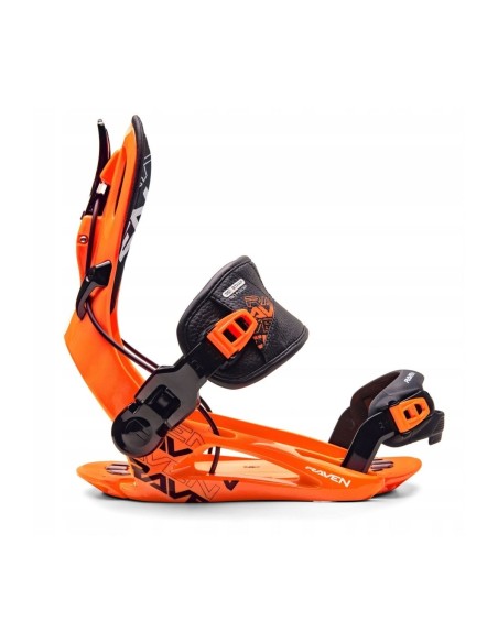 Snowboard Bindungen System Flow Raven FT360 Black Orange Größe M(39 bis 42)