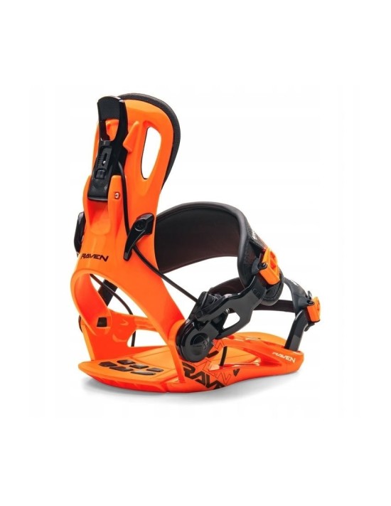 Snowboard Bindungen System Flow Raven FT360 Black Orange Größe M(39 bis 42)