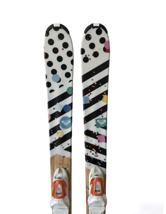 Ski Occasion Roxy Bonbon + Fix Taille 148cm
