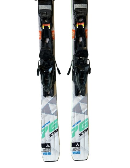 Ski Gebrauchte Fischer Motive XTR Weiß Grün Blau + Fix