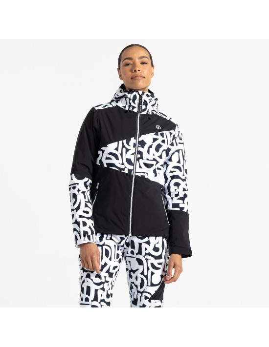 Skijacke Women Dare 2B Ice Jacket Black Graffiti 2024