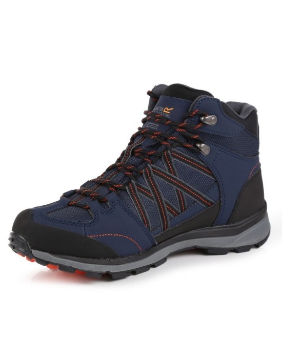 Regatta Samaris II Mid Navy / Burnt Salmon Herren Bergschuh