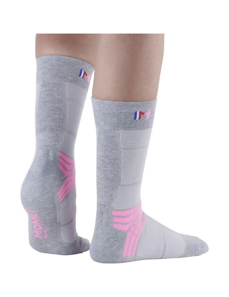 Socke Monnet Trek Air Rosa