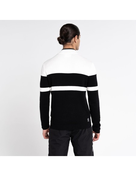 Pullover Mann Demi Zip Dare 2b Outgoing II White Black