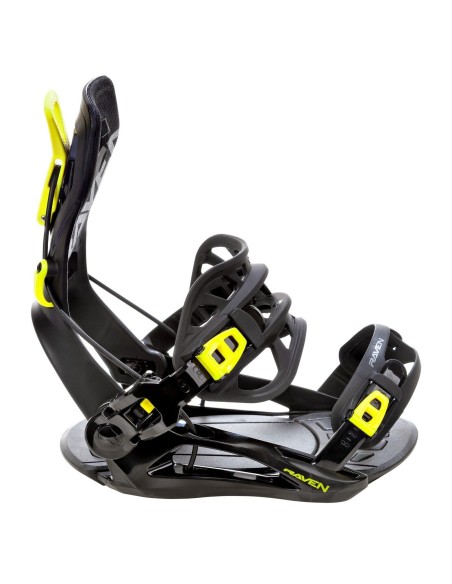 Fixations de snowboard Systeme Flow Raven FT360 Lemon Taille S(35 à 40), M(39 à 42), L(43 à 46), XL(44 à 47)