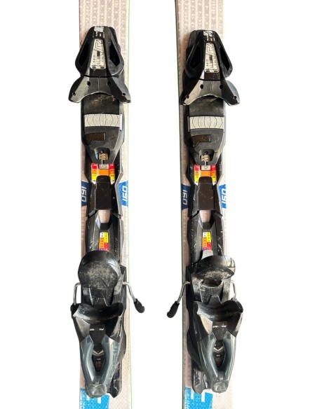 Ski Occasion Fischer Motive XTR Blanc Vert Bleu + Fix