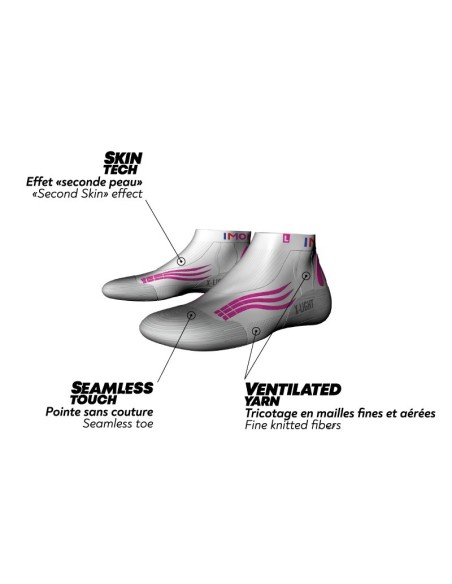 Chaussette Courte Run et Trail Monnet Run X-Light Pink