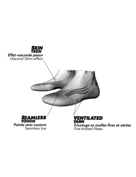 Chaussette Courte Run et Trail Monnet Run X-Light White