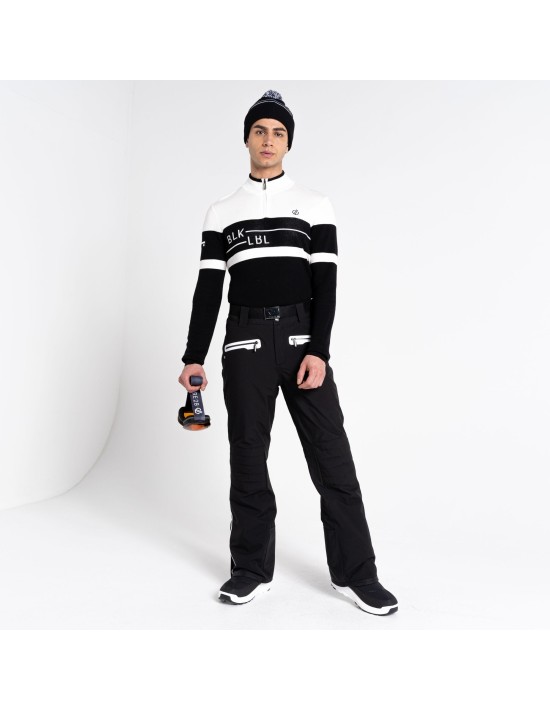 Pull Homme Demi Zip Dare 2b Outgoing II White Black