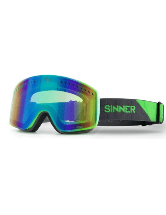 Skibrille Sinner Pine Matte Green Neon S3