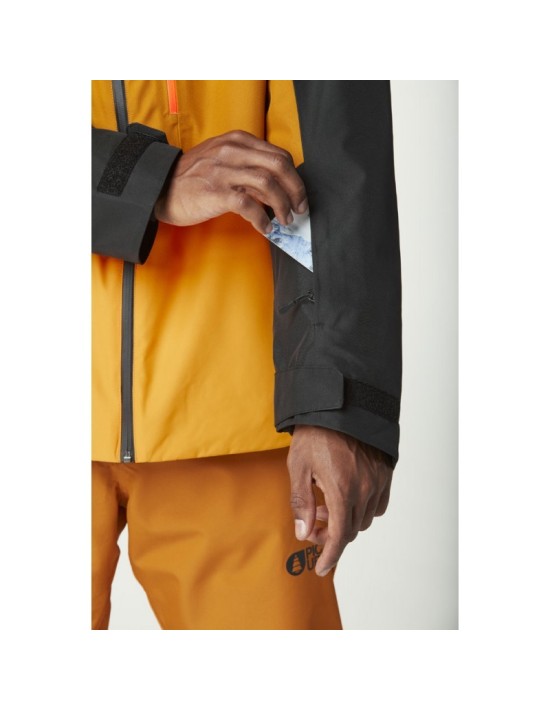 Skijacke Picture Object Jacket Black Honey Carrot