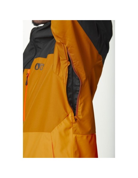 Skijacke Picture Object Jacket Black Honey Carrot