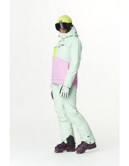 Veste de Ski Picture Seen Jkt Silt Green Acid Lime