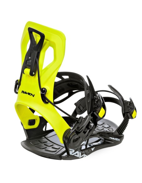 Fixations de snowboard Système Raven FTM450 Lime