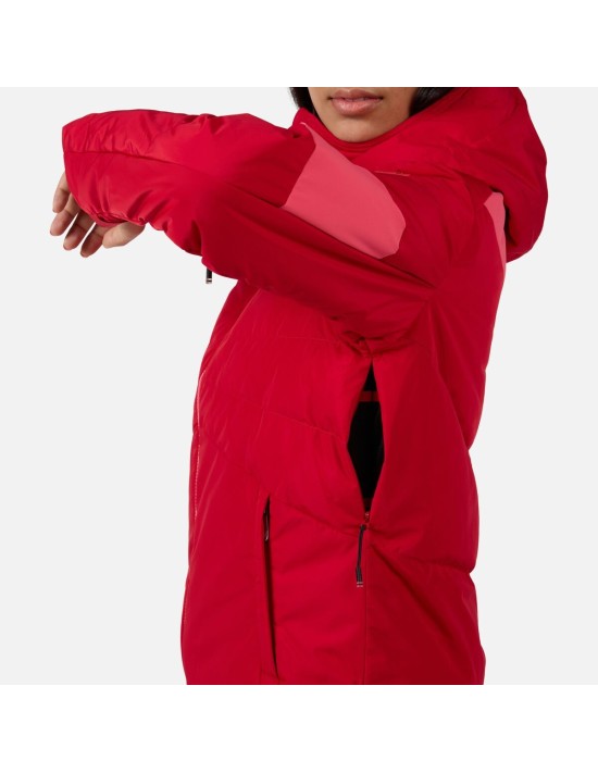 Skijacke Women Rossignol Wispile jkt Ruby Red