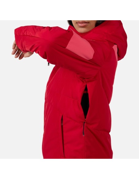 Skijacke Women Rossignol Wispile jkt Ruby Red