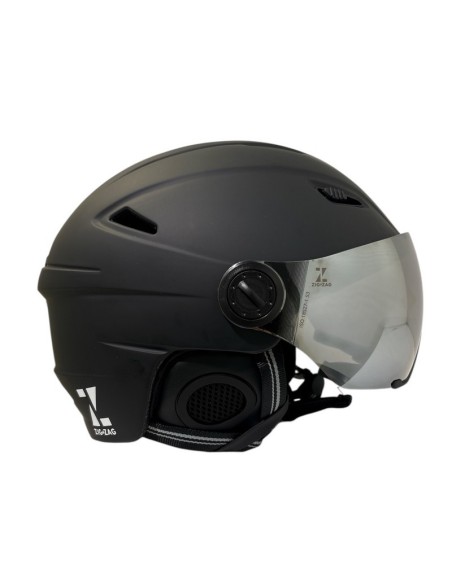 Casque de ski Neuf à visière Zig Zag Noir S3 Tout temps
