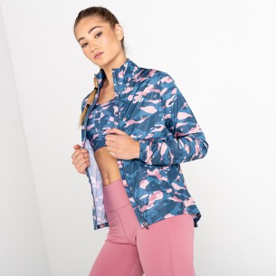 Windbreaker Women Dare 2b Resilient Powder Pink / Camo