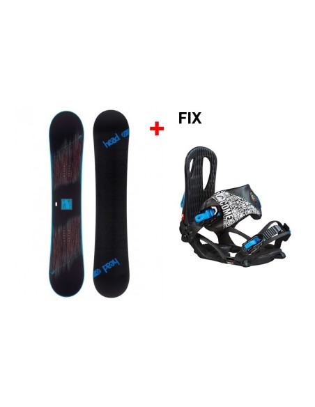 Pack Snowboard Neuf Head Rocka 4d 2021 + Fix Head Taille 146cm
