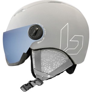 Skihelm Neu Bolle Mercuro Visor Matt Grey Verstellbares Rändelrad 2024