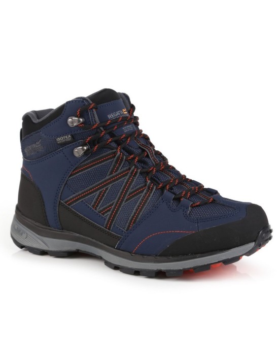 Regatta Samaris II Mid Navy / Burnt Salmon Herren Bergschuh