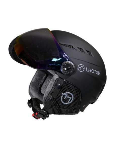 Casque de ski à visière Lhotse Dioptase Taille S Noir