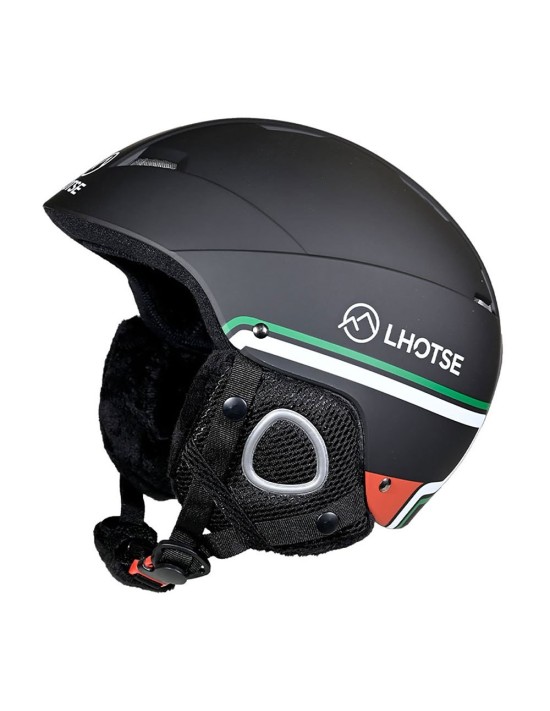Skihelm Lhotse Silicate Black Green Verstellbares Rädchen