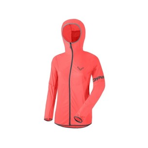 Dynafit Women's Green Wind W72 Hot Coral Jacket