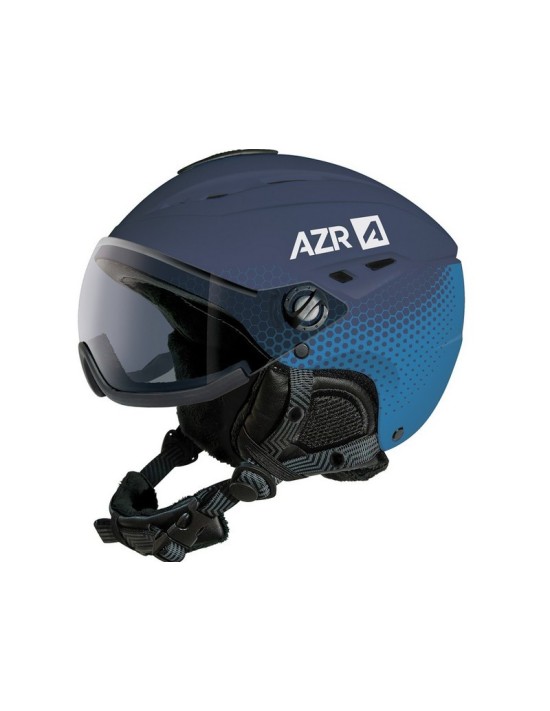 Skihelm mit Visier AZR Pluton Blau S3