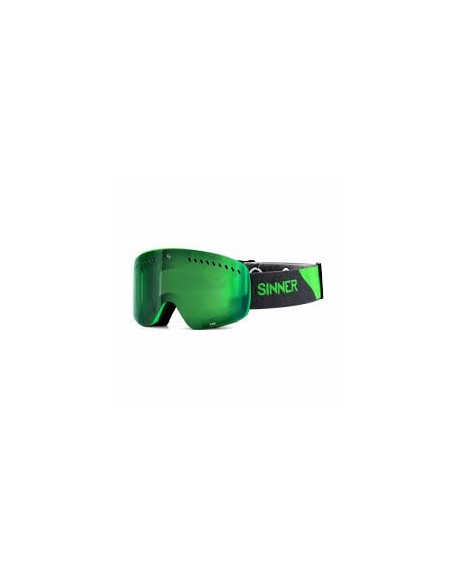 Masque de ski Sinner Pine Matte Green Neon S3