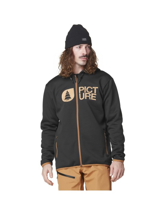 Picture Park Zip Hoodie Jacket Black