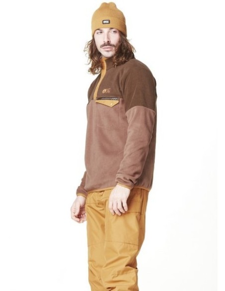 Picture Arcca 1/4 Fleece Cocoa Brown Chicory Coffee