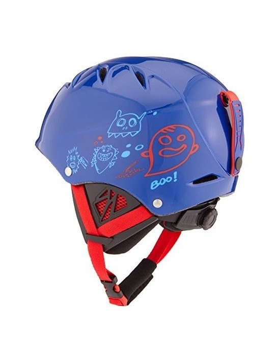 Casque de Ski Bollé B-Kid Shiny Blue Monster à Molette Taille 49/53cm