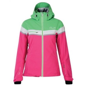 Neu Women's Ski Jacket Dare 2B Premiss Cyber Pink Green Größe XXS