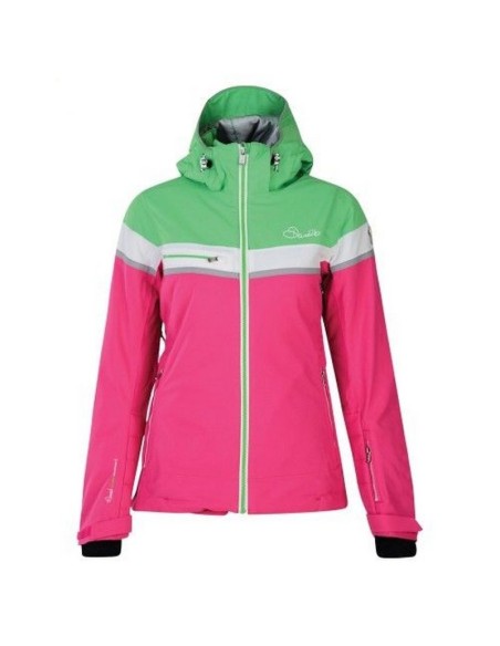 Neu Women's Ski Jacket Dare 2B Premiss Cyber Pink Green Größe XXS