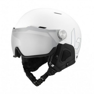 Skihelm Neu mit Visier Bolle Might Visor Matte White Photocromic