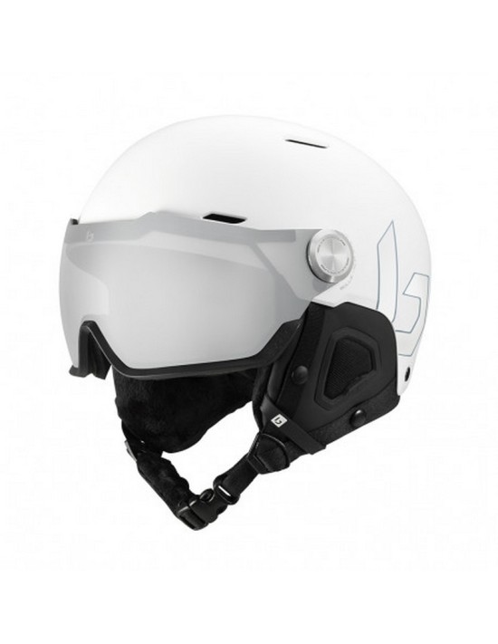 Casque de ski Neuf à visière Bolle Might Visor Matte White Photocromique