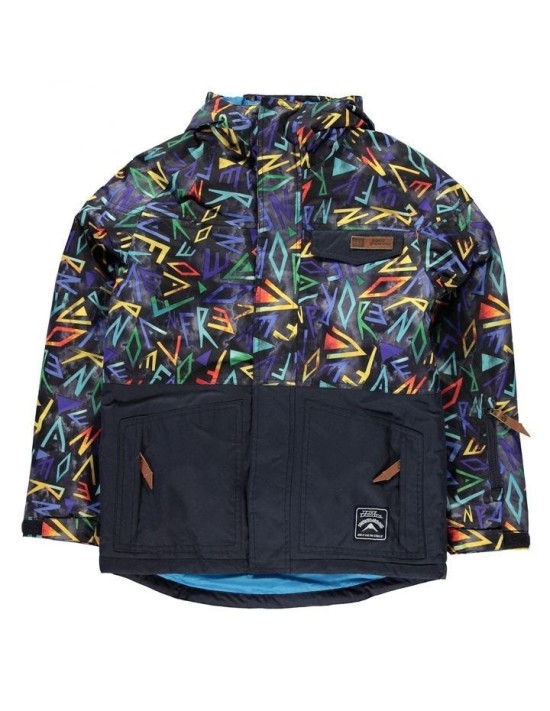 Neue Skijacke No Fear Park Navy Print Junior Größe 11/12Jahre, 13Jahre