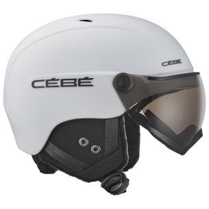 Skihelm Neu Cébé Contest Vision Matt White Vario Photocromique Größe 59-61cm