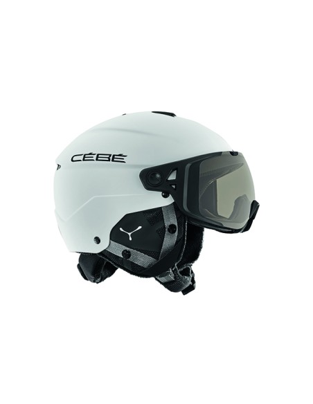 Casque de ski Neuf Cébé Element Visor Matt White Black 2 verres
