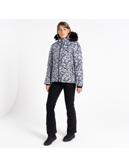 Skijacke Women Neu Dare 2B Glamorize III Black White Leopard