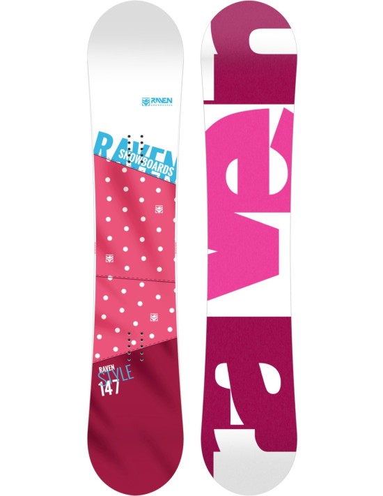 Snowboard Neu Raven Style Pink 2024
