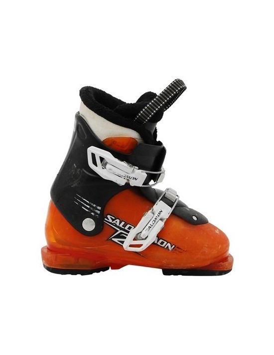 Chaussures de ski Junior Salomon Team 2 et 3 Orange Taille de 18 à 26 Mondopoint