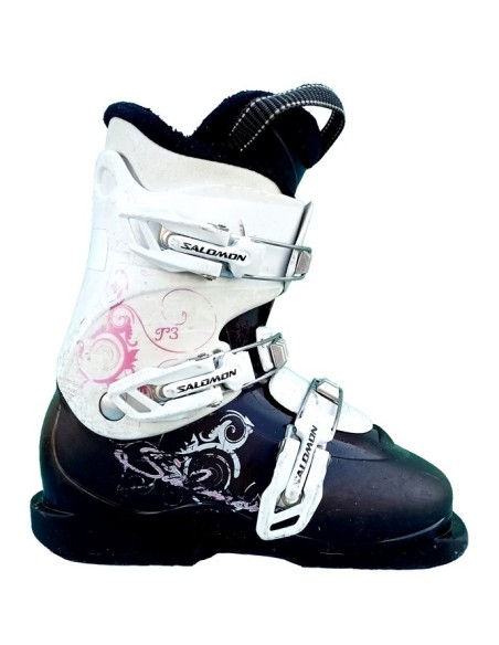 Chaussures de ski Junior Salomon Team 2 et 3 violette Taille de 18 à 26 Mondopoint