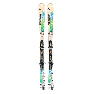 Ski Occasion Fischer Motive XTR Blanc Vert Bleu + Fix