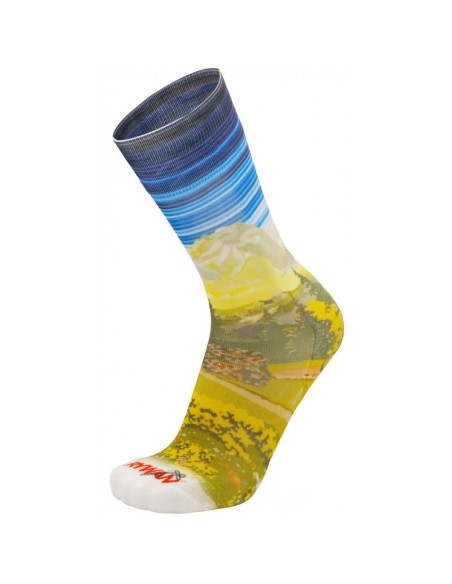 Chaussette randonnée / trail Rywan No Limit Graphik Montagne Bleu