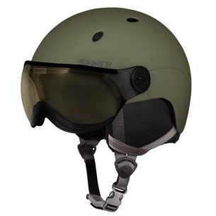 Casque de ski visière Sinner Titan Visor Moss Green